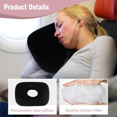 Ear Piercing Pillow for Side Sleepers, Ear Pillows with Holes for Pain, Earring Inflammation Pressure Sores, Cotton Earring Pillow for CNH Side Sleepers