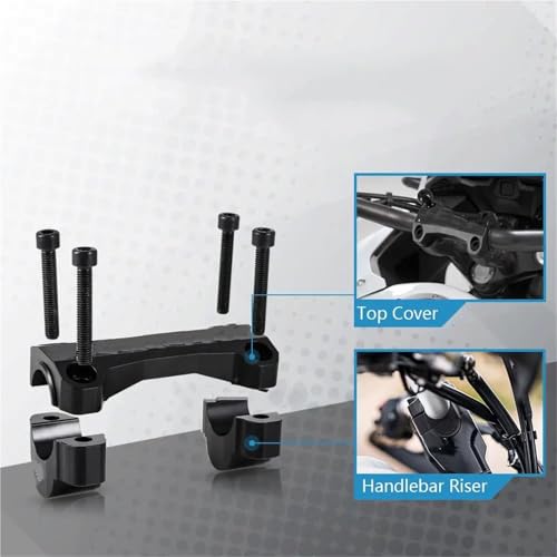 Abrazaderas superiores para manillar de motocicleta Yamaha Tenere 700 sin holguras 4