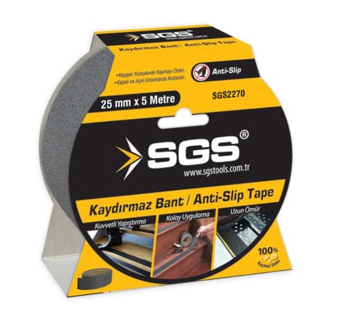 SGS Kaydırmaz Bant, Merdiven Anti-Slip Tape, 25mm x 5 Metre, SGS2270