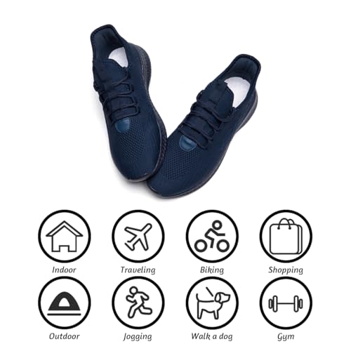Image of DLWKIPV Running Shoes for Men Casual Slip on Tennis Walking Sneakers Lightweight Breathable Mesh Fashion Gym Athletic Sports Workout Non Slip Trainers