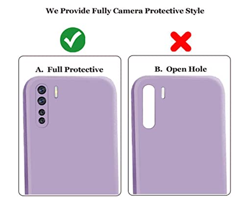 Image of A rtistque Back Cover Case for Oppo F15 with Camera Protection | Shockproof TPU | Stylish Protective Design | Slim Fit | Ultra Matte | Oppo F15 Back Cover - Purple