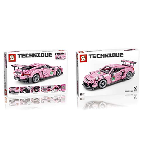 Mocdiy Technik Auto Bausteine, Sportwagen Modell Bauset, 1063 Klemmbausteine Technik Konstruktionsspielzeug Kompatibel… – Bild 6