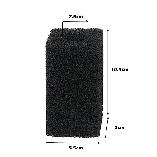 Tararium 2Pcs Aquarium Sponge Filter Media Bio Filter Foam for Submersible Internal Aquarium Filter JP-022F/024F/025F Fits Freshwater or Saltwater Aquariums 5.5 x 5 x 10.4 cm - Image 2