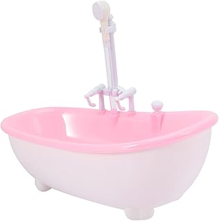 Toyvian Brinquedos Para Banheira De Spray Mini Bonecas Para Bebês Mini Decoração Boneca Em Miniatura Banheira Boneca Para Banheira Brinquedo Para Banheira Acessório Para Boneca