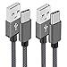 Produktbild USB C Kabel [2M 2Stück] Ladekabel USB C Schnellladekabel Nylon USB Kabel Typ C Datenkabel USB-C für Samsung Galaxy S21 S20 fe S10 S9 S8 A51 A52 S22, Huawei P30 P20 Lite, Xiaomi Switch PS5 Google Pixel