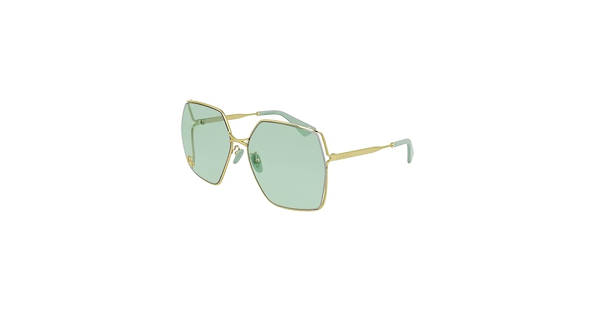 GUCCI サングラス　ゴールド　ベージュ　GG0817S Gucci™ GG0817S Square Sunglasses | EyeOns.com
