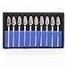 Airgoesin 10pcs Cutting Burs Drill Polisher Cutter Tungsten Carbide, 2.35mm HP Shaft Shank Plaster Alloy Acrylic Polishing Cleaning Grinding