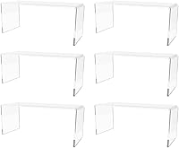 Vista 22 de Marketing Holders Soporte de exhibición de acrílico cuadrado transparente de 8 pulgadas para encimera de plexiglás decorativo, sin plataforma