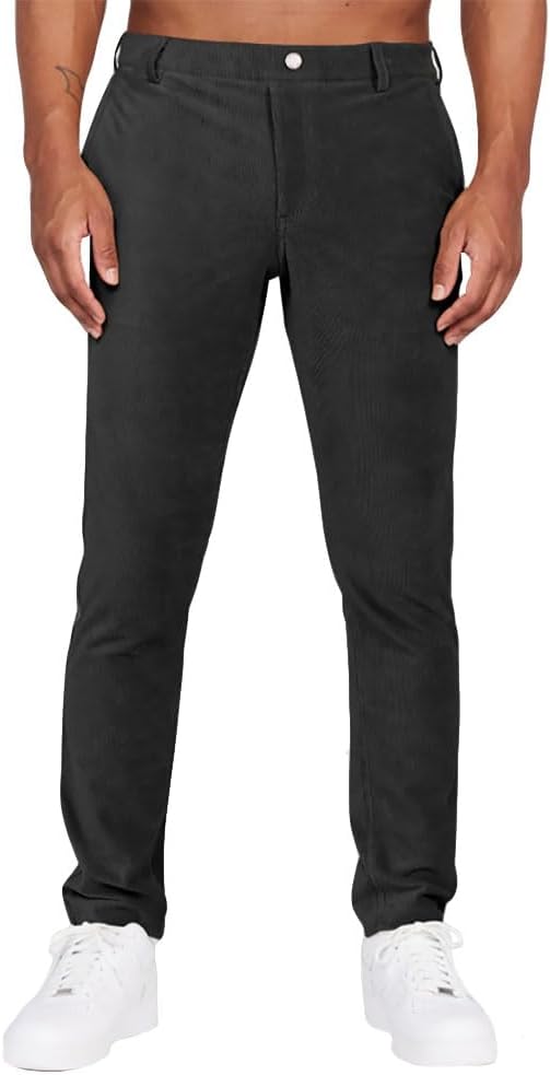Redvanly Collins Corduroy Mens Golf Pants - Tuxedo/S