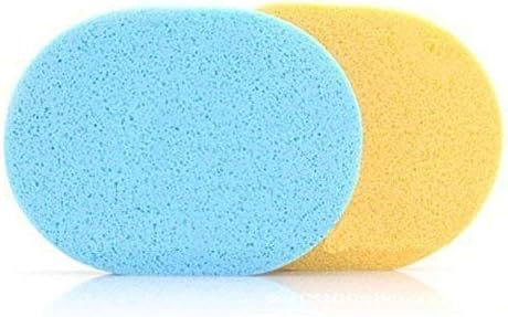 Seema Natural Seaweed Facial Cleaning Wash Pad Puff Sponge (Set Of 2)(Color May Vary)