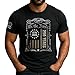 GritSon American 250th Anniversary Shirts, 1776-2026 250th Anniversary Shirt, Mens Patriotic Shirts 4 (Black-L)