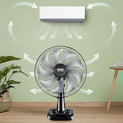 Oscillating Desk Fan 3 Speeds 9 Blades Adjustable Tilt 16" for Bedroom Home Kitchen Office Indoor Table Fan