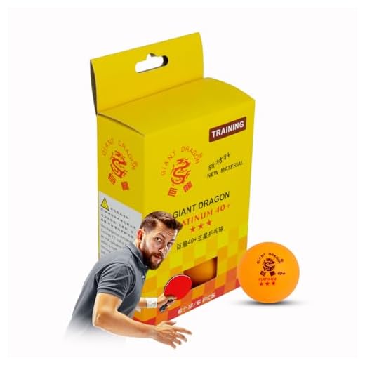 Kit 6 Bolas Ping Pong Tênis de Mesa 3 Estrelas Giant Dragon - Laranja Kit 6 Bolas Ping Pong Tênis de Mesa 3 Estrelas Giant Dragon - Laranja