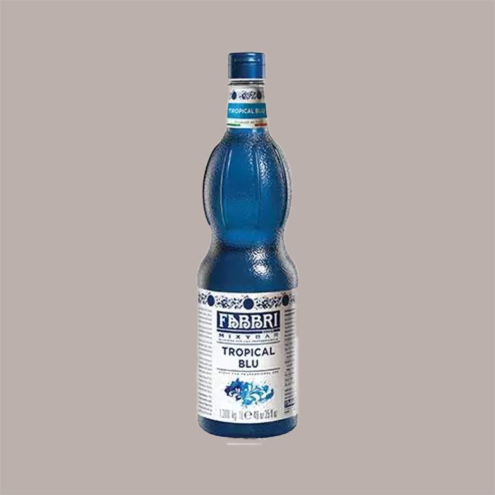 Lucgel Sirop de Granita au Goût Tropical Bleu Mixybar Fabbri - 1,3 Kg -