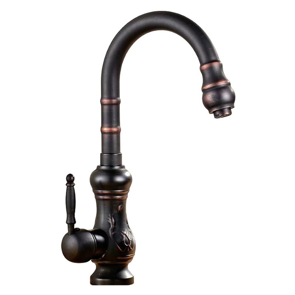 Mitigeur d'évier style antique en laiton pour cuisine ouverte