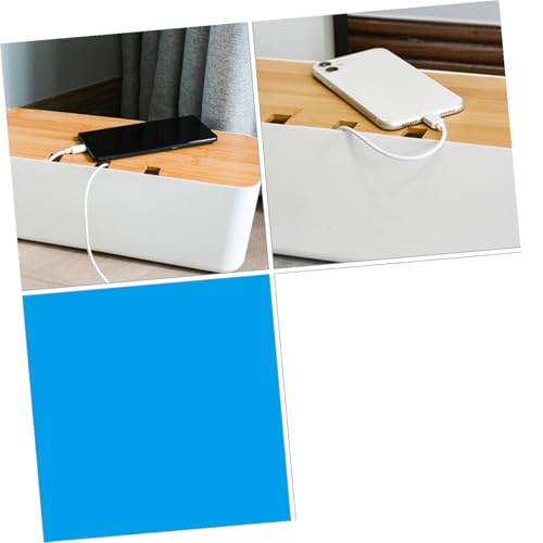 Boîte de rangement câbles VANZACK en ABS avec couvercle pour maison - 5