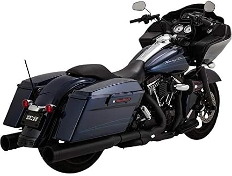 Vance & Hines Power Duals Head Pipes - Black, Color Black, 46832