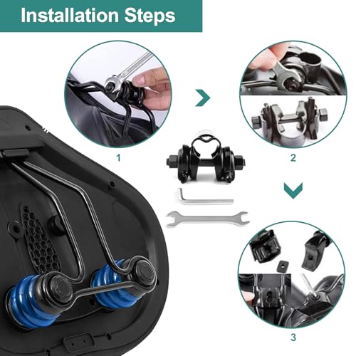 HAOQI Bike Seat Cushion for Men & Women Compatible with Various Bikes
