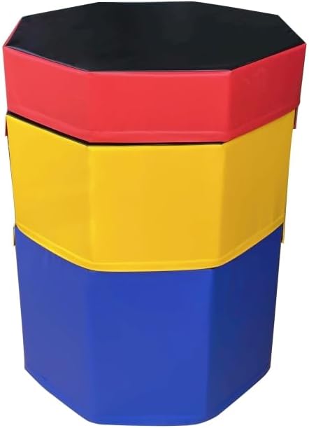 Octagonal Foam plyo Box, Stackable soft foam box ，Octagonal jump training，Octagonal Column Gymnastics Rolling Mat，Somersault and back bend trainer