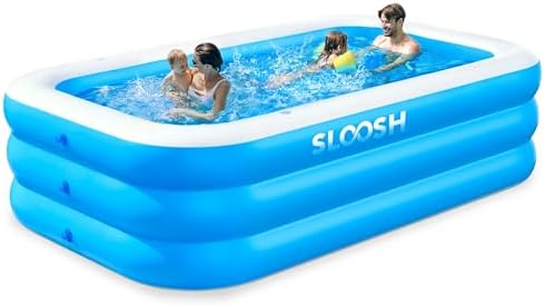 Sloosh Piscina Gonfiabile con Sedili, 304,8 x 182,8 x 55,8 cm, Pi...
