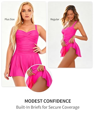 Maillot de bain rétro de qualité supérieure avec doublure confort - 5