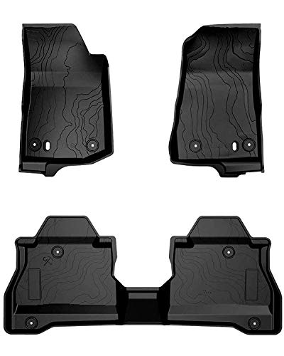 JoyTutus Floor Mats for Jeep Gladiator Front & Rear Complete Set, TPE All-Weather