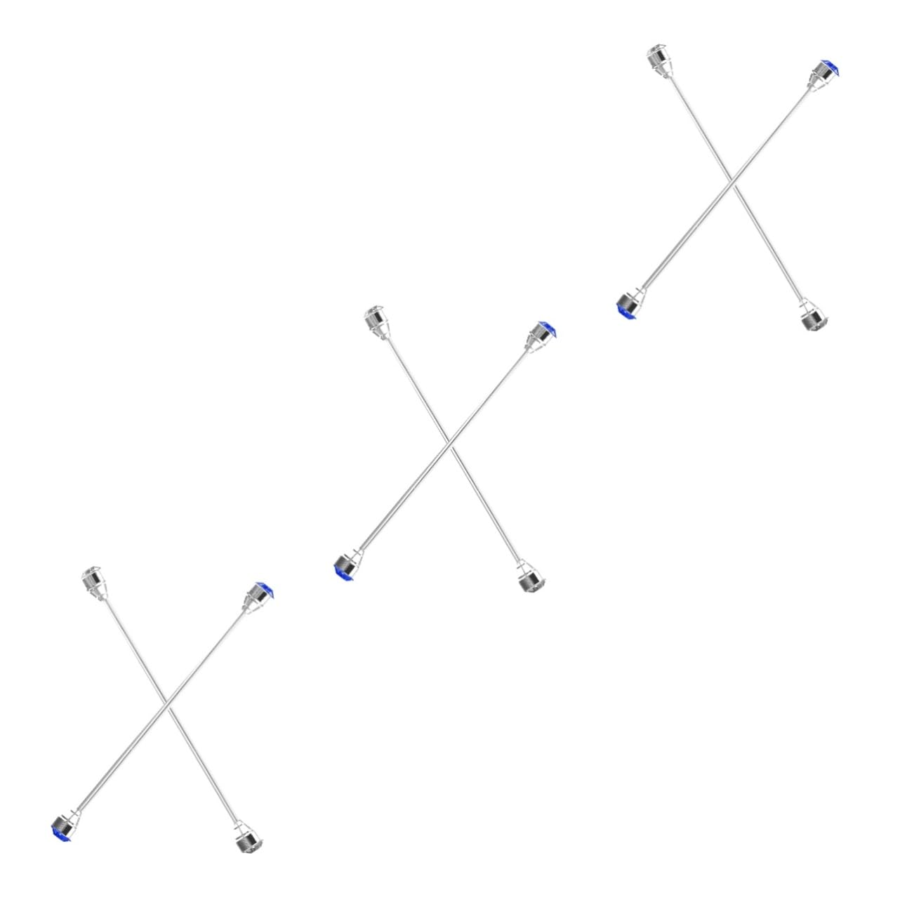 SHERCHPRY 3sets Collar Pin for Men Lapel Pin Decorative Shirt Collar Stay Rhinestone Clip 2pcs*3