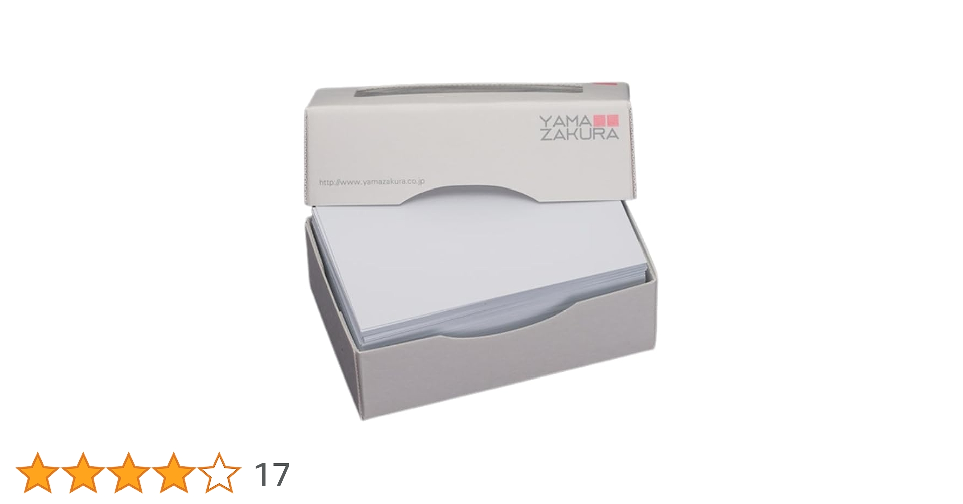 Amazon | 山櫻 名刺 4号 厚口 山桜 0.360mm厚 MS(紙)箱 100枚入