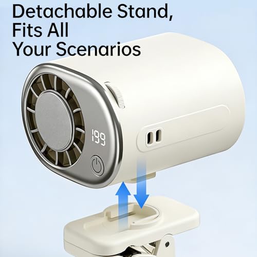 Ventilateur d'extérieur compact à 199 vitesses variables avec batterie USB - 6