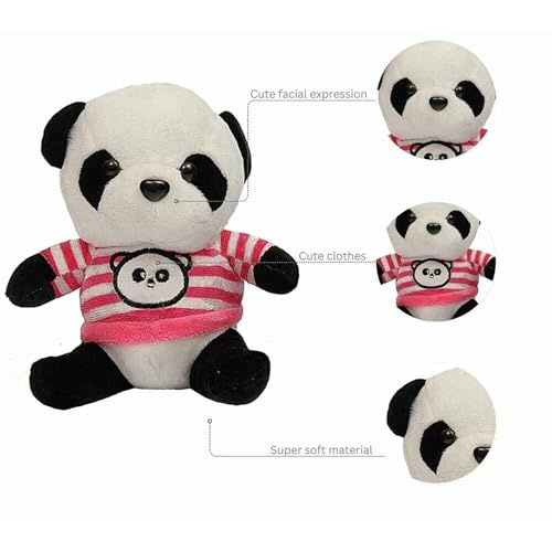 Image of DearJoy Panda in Pink T-Shirt 20 cm