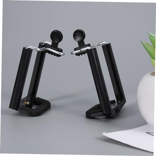 BESTonZON 2 Piezas trípode Teléfono móvil Absorbente de olores de carbón Accesorios para Espejos retrovisores Soporte para Celular Palo Selfie cámara Adaptador monopie Clip para Selfies