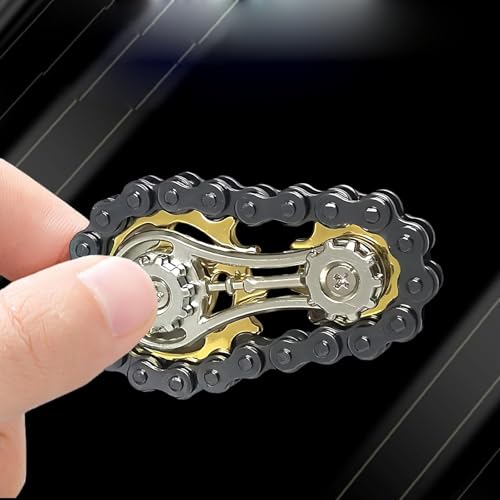 Fidget Toys, Getriebe Design für Stressabbau, Premium Kette Slider, Kompaktes Getriebe Chain Toy für Büro und Schule, Antistress Spielzeug Finger Entspannung Toy für Erwachsene und Kinde