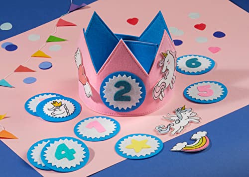 La Puerta Mágica Birthday Crowns For Kids Party Hats For Kids With Interchangeable Numbers From 0 To 9 Unicorn Birthday Decorations For Girls (Unicorn) #TOP4