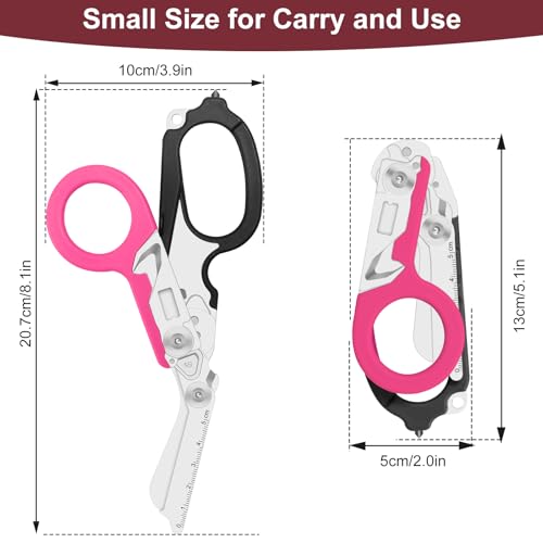 Image of 6-in-1 Heavy-Duty Emergency trauma shears|Folding Emergency Shears| | Multifunctional Life-Saving Tool|Suitable for Emergency Rescue|Outdoor Exploration|DIY Construction and Maintenance|