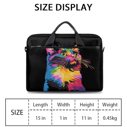 Bolsa para portátil abstracta colorida 15 pulg miniatura 2