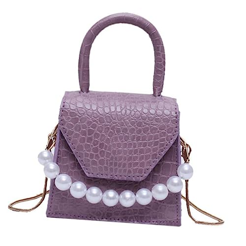 Mini sac à main en perles mauve l'excellence du design de soirée féminin