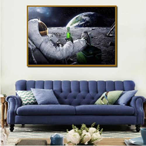 Affiche bière astronaute 60x80 cm sans cadre style moderne - 3