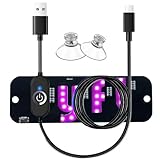 Pink Light Sign for Car Windshield with 2 Suction Cups, Type-C Switch Cable