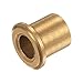 HARFINGTON 6pcs Flange Bearing Sleeve 8mm Bore 12mm OD 15mm Length 2mm Flange Thickness Bronze Bushing Self Lubricating Bushings Sleeve for Industrial Equipment