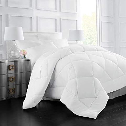 Wega Linen Duvet Insert King (106'' x 92'') Comforter All Season White Alternative Comforter Cover