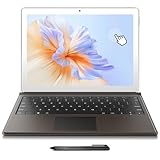 LincPlus T1 12" 2-in-1 Laptop Tablet, Celeron N3450, 4GB RAM 64GB eMMC, Detachable Keyboard & Stylus Pen, Fingerprint Recognition, Windows 10, Ultra-Thin Portable Touchscreen Computer for Work & Study