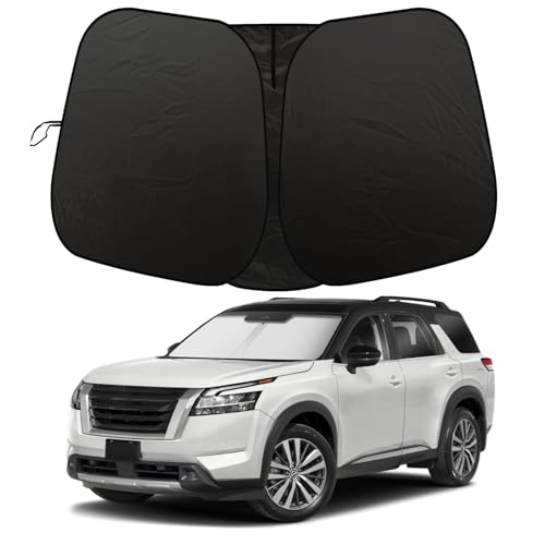 Windshield Sun Shade Compatible with Nissan Pathfinder 2022 2023 2024 2025 Accessories, 240T...