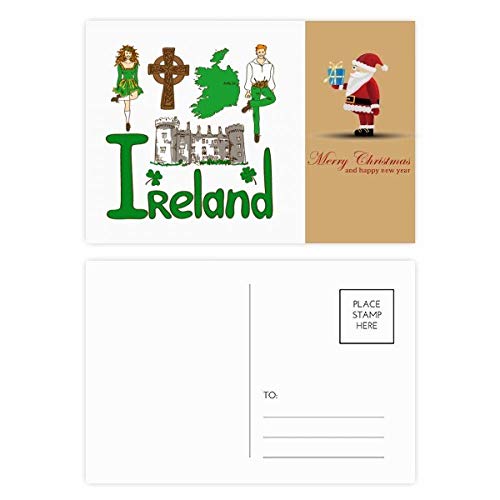 Cartes postales symbole national Irlande coffret cadeau de 20 cartes pour amateurs de voyage