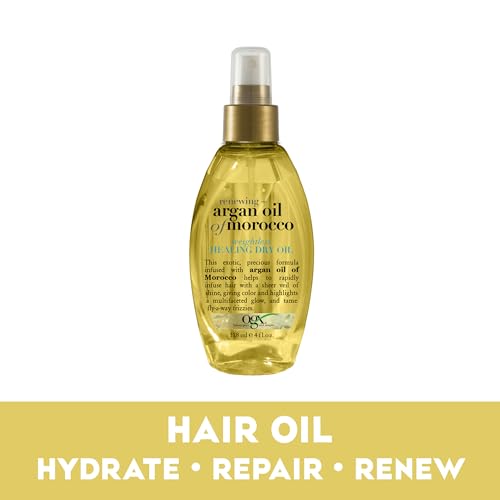 Ogx 022796916204 Renewing + Argan Oil Of Morocco Weightless Healing Dry Oil Spray, Lightweight Hair Oil Mist For Split Ends thumb #3