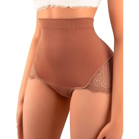 Banamic Sexy Underwear Women High Waisted Tummy Control Panties Thongs Underpants Cover