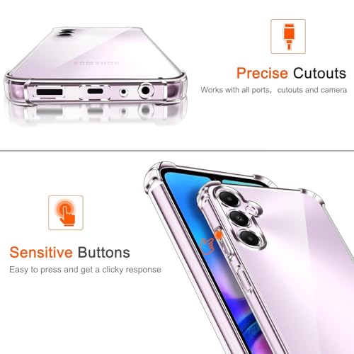 Image of BOXXO Flexible Back Cover for Samsung Galaxy A57 5G | Back Cover Transparent Clear Shockproof Case Four Corner Protection | Slim Protective Mobile Phone Cover for Samsung Galaxy A57 5G
