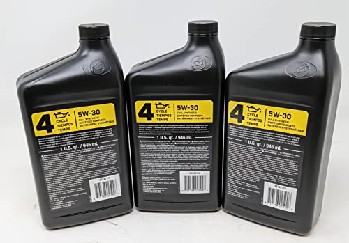 Aceite de motor sintético completo 5W-30 x3 miniatura 1