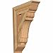 Ekena Millwork BKT06X22X30OLY01RWR Olympic Traditional Rough Sawn Bracket, 6" Width x 22" Depth x 30" Height, Western Red Cedar