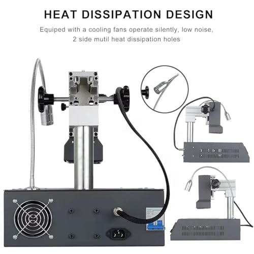 Estación de soldadura infrarroja con pantalla digital, potencia de 1250 W, control preciso de temperatura para tareas eficientes de desoldadura y soldadura en el lugar de trabajo