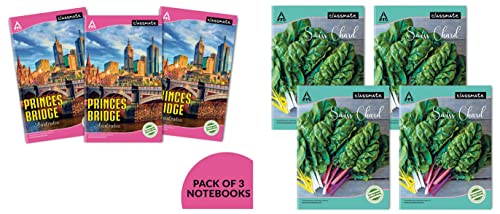 Image of Classmate Long Book - Unruled, 160 Pages, 314 mm x 194 mm - Pack Of 3 Notebook - Single Line, 120 Pages, 240 mm x 180 mm - Pack Of 4